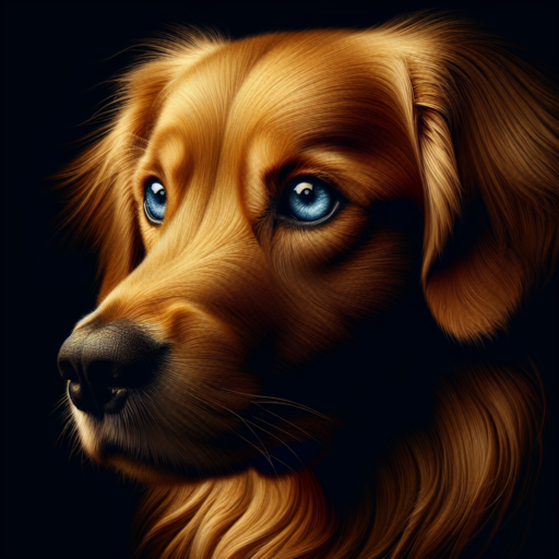 golden retriever with blue eyes